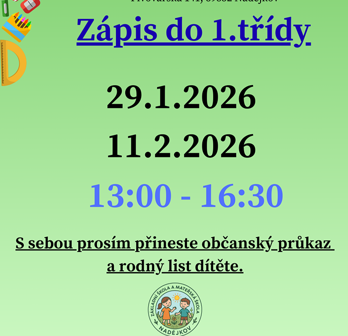 Zápis do 1.třídy